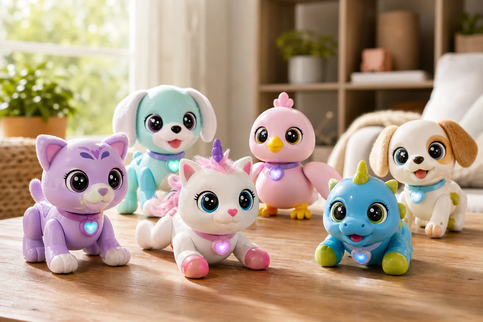 Enfant manipulant Fingerlings colorés